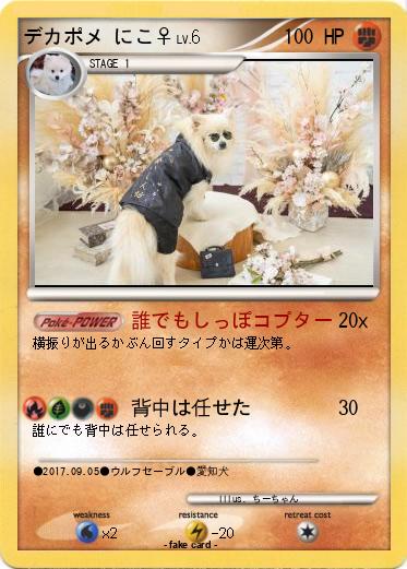 Pokemon デカポメ にこ♀