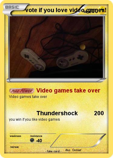 Pokemon vote if you love video games!