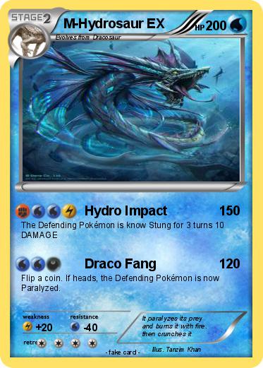 Pokemon M-Hydrosaur EX
