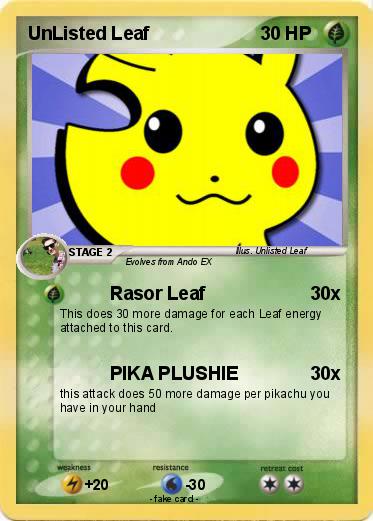 Pokemon UnListed Leaf