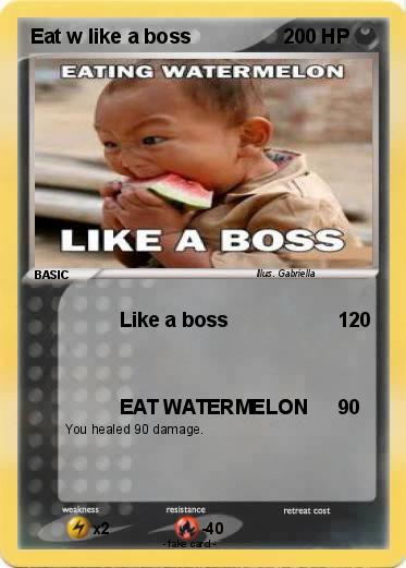 Pokemon Eat w like a boss