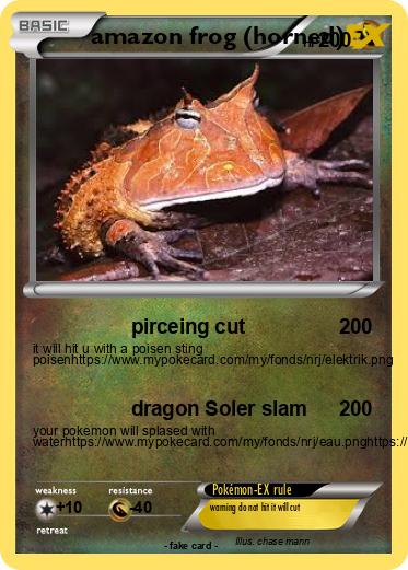Pokemon amazon frog (horned)