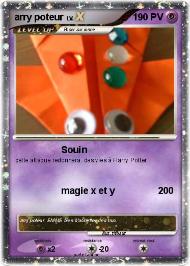 Pokemon arry poteur