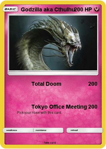 Pokemon Godzilla aka Cthulhu