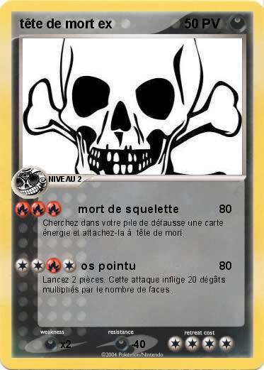 Pokemon tête de mort ex