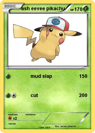 Pokemon ash eevee pikachu