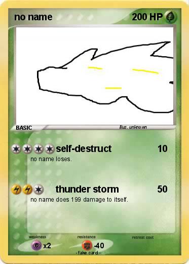 Pokemon no name