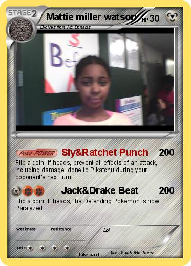 Pokemon Mattie miller watson