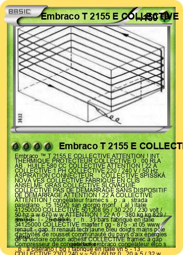 Pokemon Embraco T 2155 E COLLECTIVE