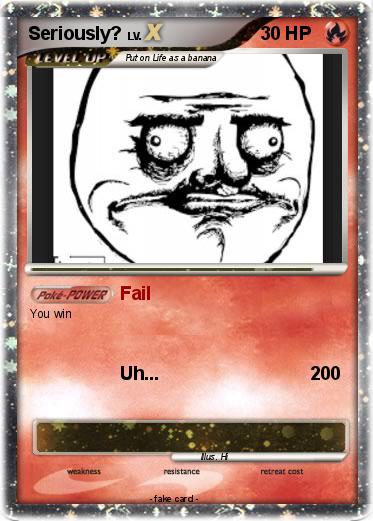 Pokemon Seriously?