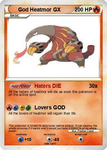 Pokemon God Heatmor GX
