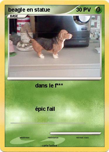 Pokemon beagle en statue