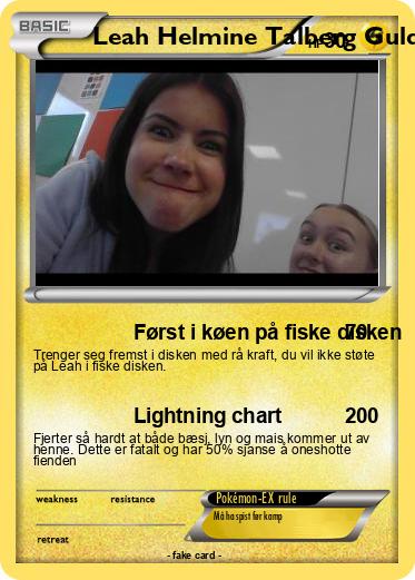 Pokemon Leah Helmine Talberg Guldbrandsen