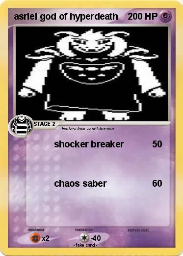 Pokemon asriel god of hyperdeath