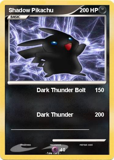 Pokemon Shadow Pikachu
