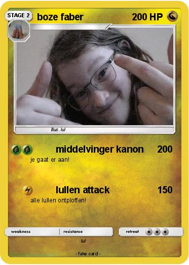 Pokemon boze faber