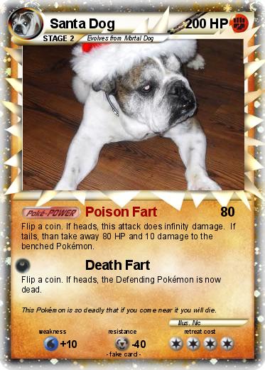 Pokemon Santa Dog