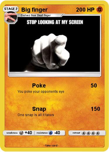 Pokemon Big finger