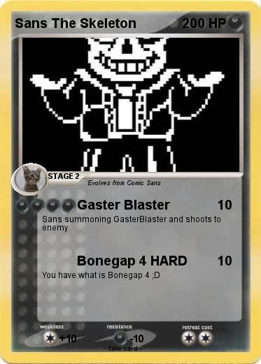 Pokemon Sans The Skeleton