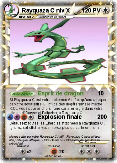 Pokemon Rayquaza C niv X