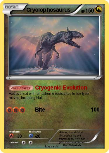 Pokemon Cryolophosaurus
