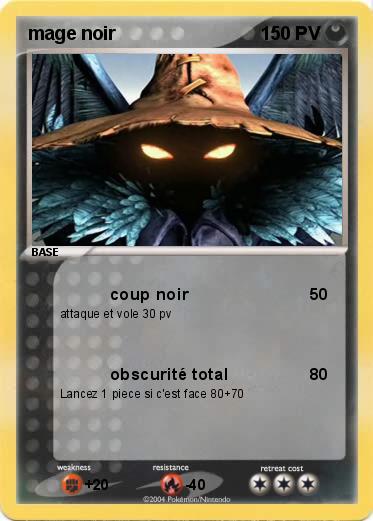 Pokemon mage noir