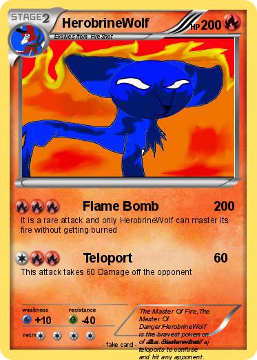 Pokemon HerobrineWolf