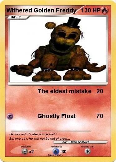 Pokemon Withered Golden Freddy