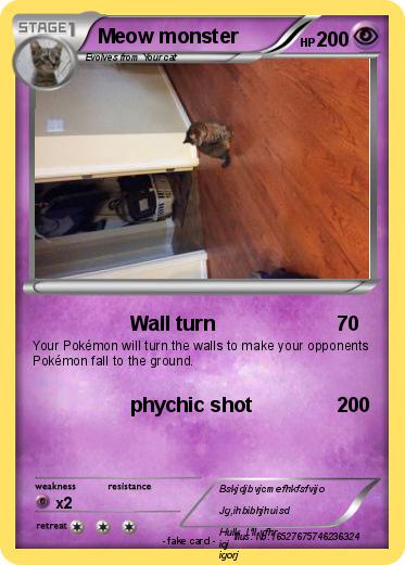 Pokemon Meow monster