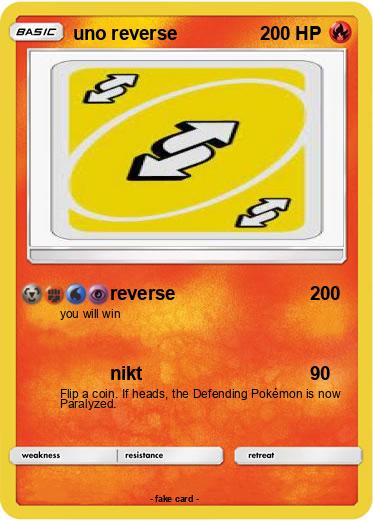 Pokemon uno reverse