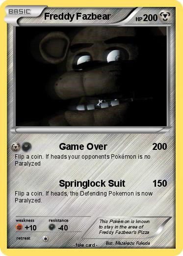 Pokemon Freddy Fazbear