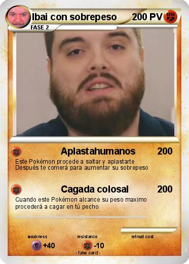Pokemon Ibai con sobrepeso