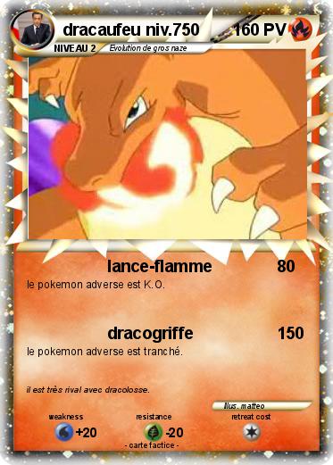 Pokemon dracaufeu niv.750