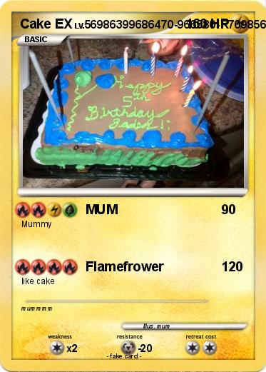 Pokemon Cake EX