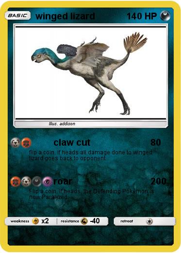 Pokemon winged lizard