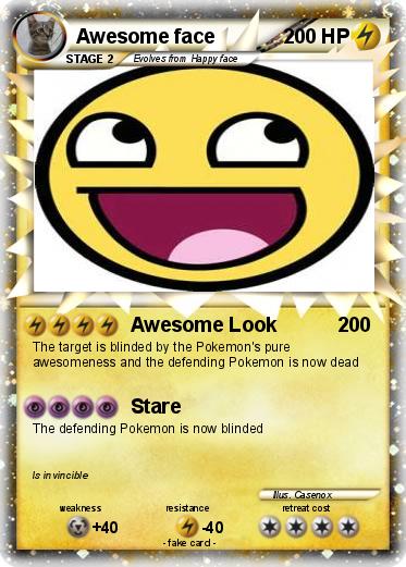 Pokemon Awesome face
