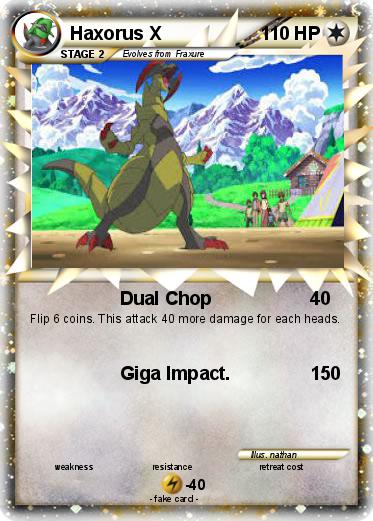 Pokemon Haxorus X