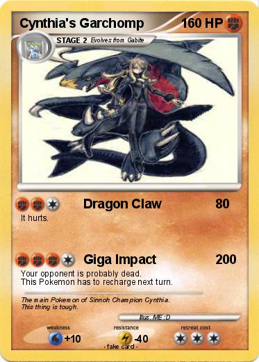 Pokemon Cynthia's Garchomp