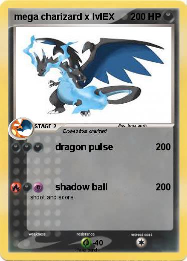 Pokemon mega charizard x lvlEX