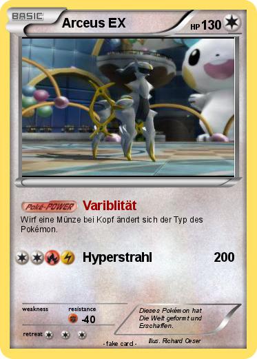 Pokemon Arceus EX