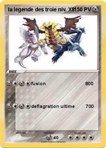 Pokemon la legende des troie niv. X8