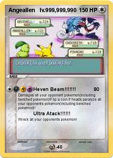 Pokemon Angeallen   lv.999,999,990