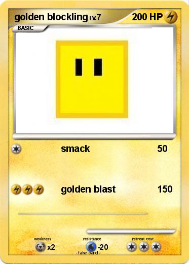 Pokemon golden blockling