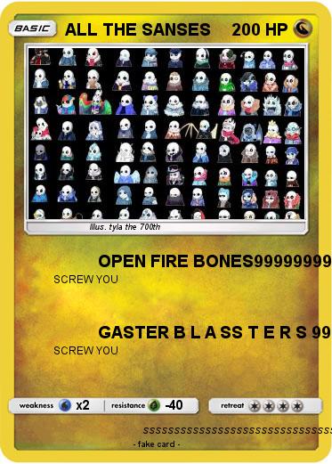 Pokemon ALL THE SANSES