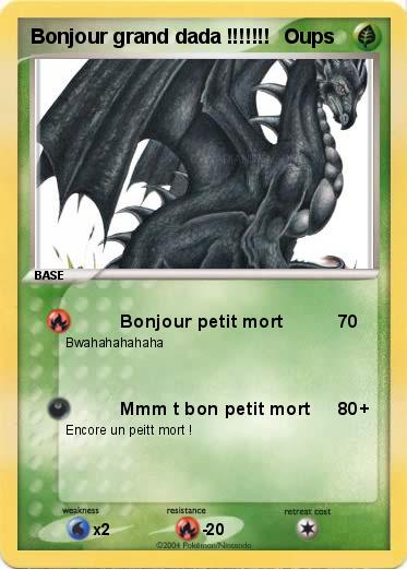 Pokemon Bonjour grand dada !!!!!!!