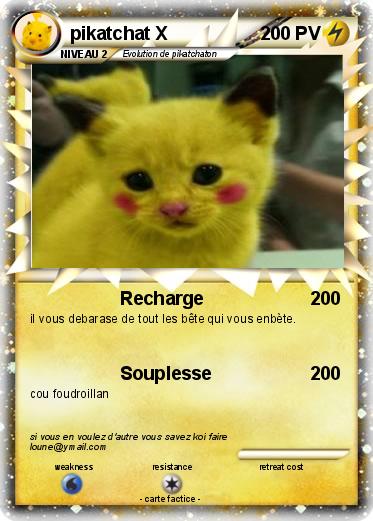 Pokemon pikatchat X