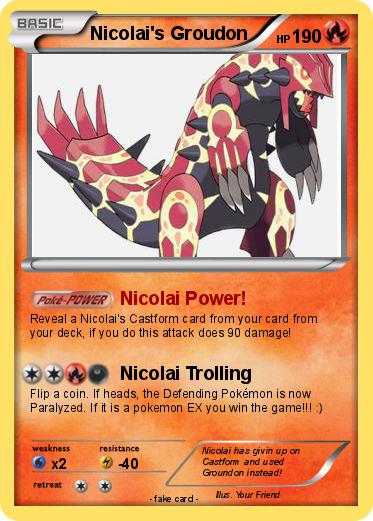 Pokemon Nicolai's Groudon