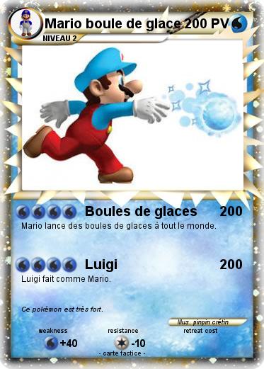 Pokemon Mario boule de glace