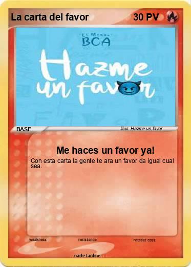 Pokemon La carta del favor