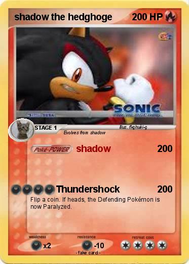 Pokemon shadow the hedghoge